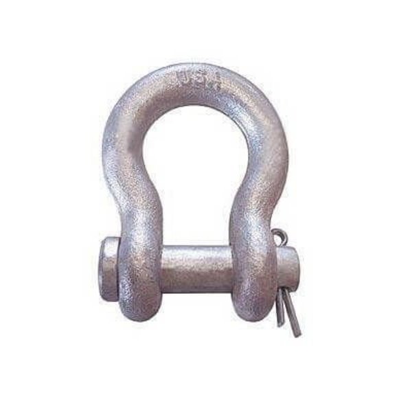 Cm Super Strong Anchor Shackle, 12 Ton Load, 118 In, 114 In Round Pin, Galvanized M355G